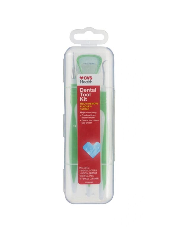 Dental tool kit in clear case