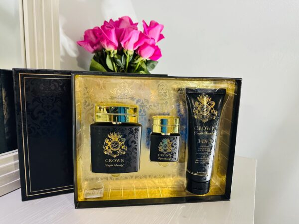 Luxurious perfume collection and fresh flowers