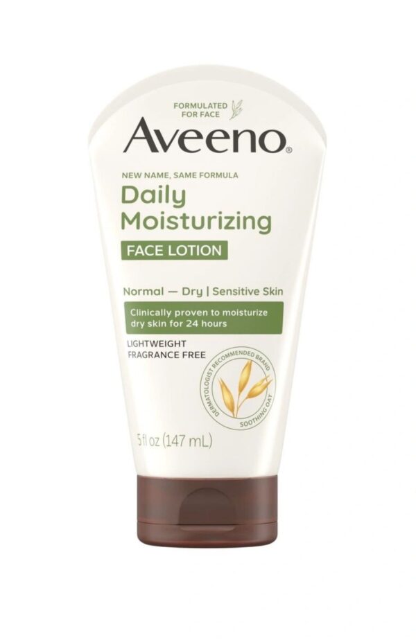 Aveeno face lotion tube