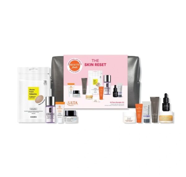 Beauty kit featuring multiple skincare items