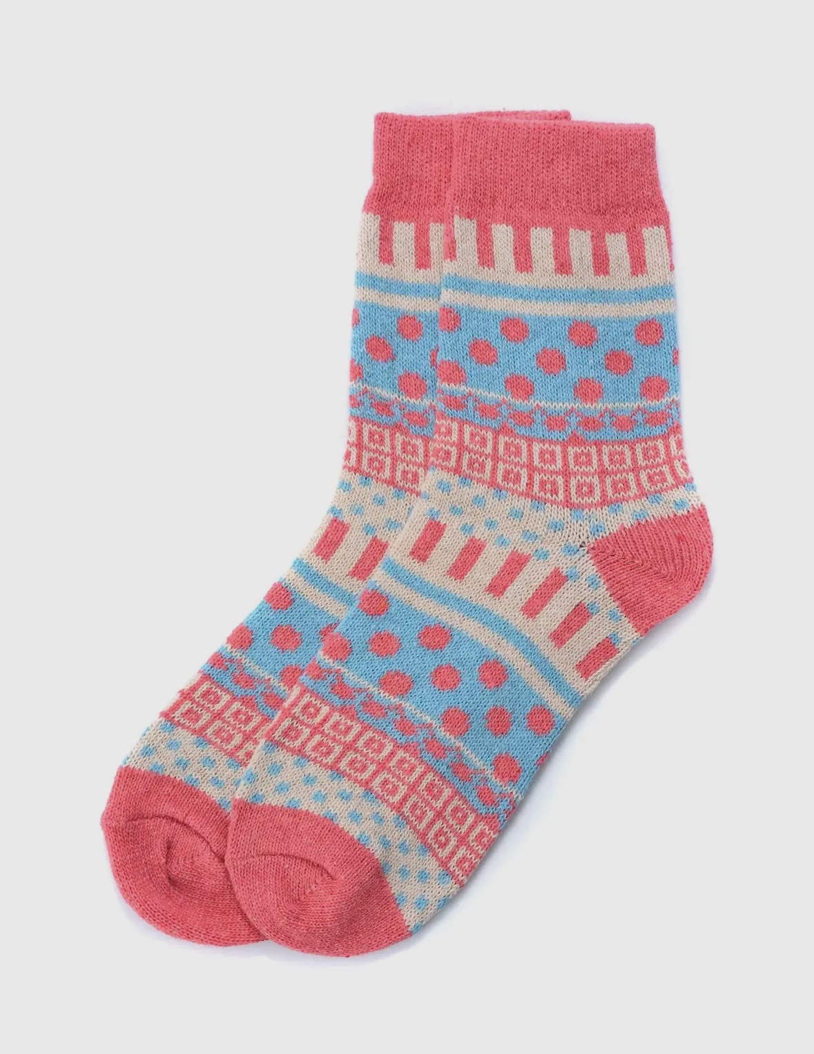 Rufia - 5 Pairs Bohemian Wool-Blend Socks Set - Image 5