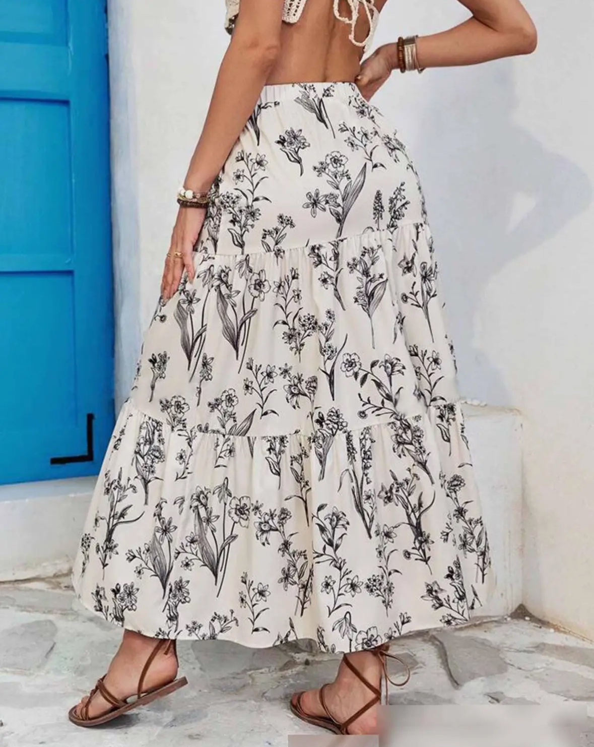 Printed Loose Half Skirt - Image 2