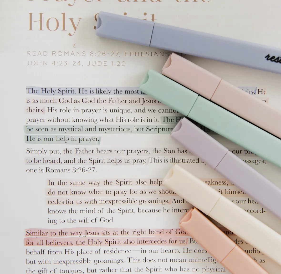 The Daily Grace Co - Muted Pastel Highlighter Set - Image 3