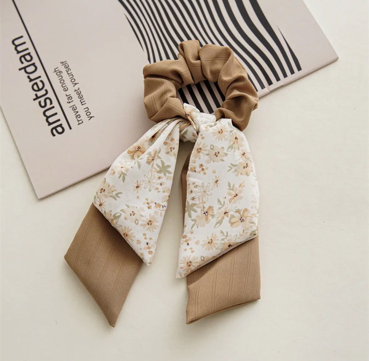New style double-layered bow hair tie