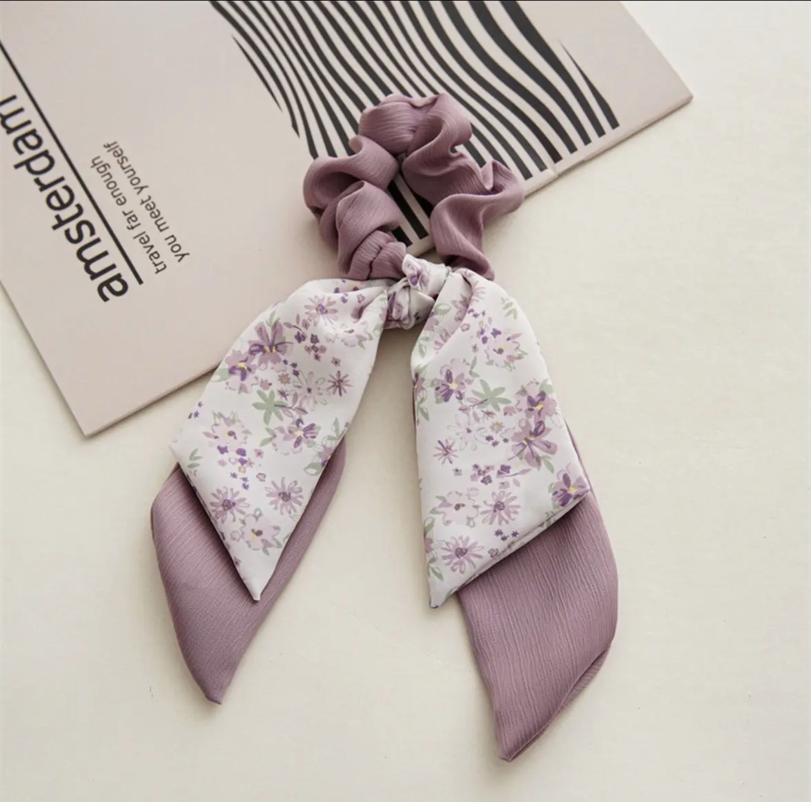 New style double-layered bow hair tie - Image 2
