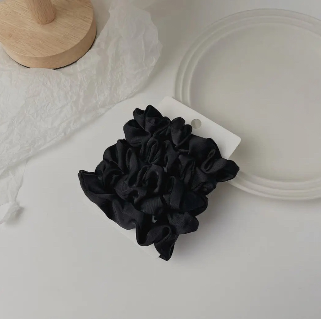 5PCS Satin Hair Scrunchies Set - Image 4