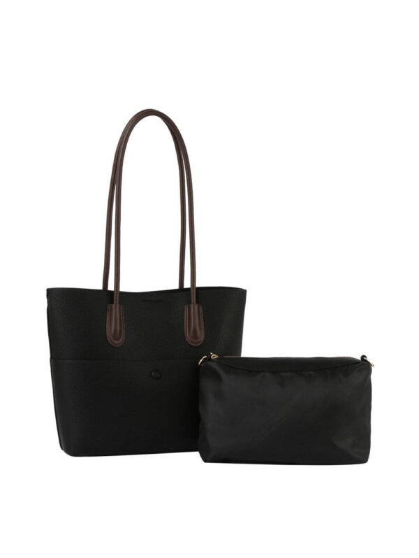 2 in 1 Button Detailed Front Pocket Tote