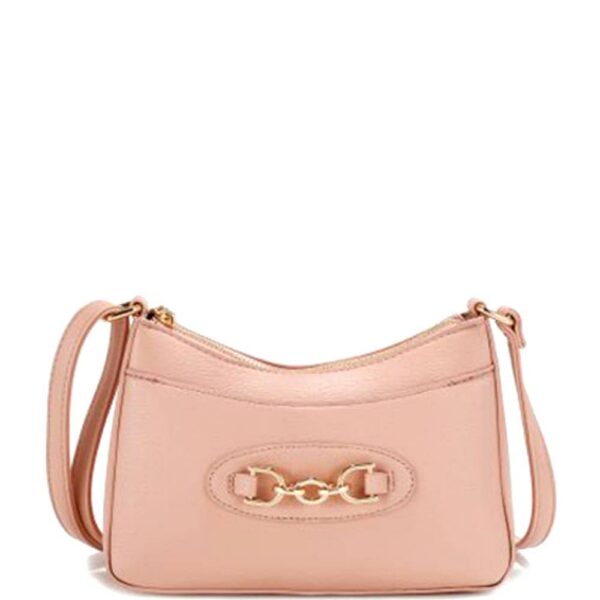 Chic smooth link design crossbody bag