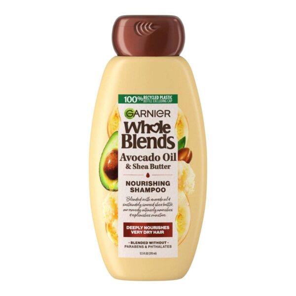 Garnier Whole Blends Avocado Oil & Shea Butter Nourishing Shampoo, 12.5oz