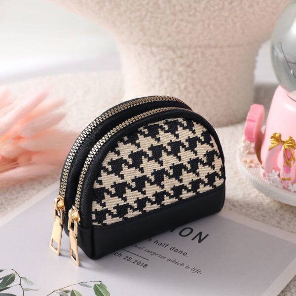Atzbranding Limited - Chic Houndstooth Zipper Purse