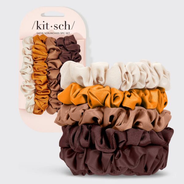 KITSCH - Satin Petite Scrunchies 5pc Set- Sedona